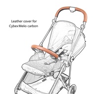 PU Leather Cover Fit For Cybex Melio Carbon Stroller Handle Pram Bumber Sleeve Case Armrest Protecti