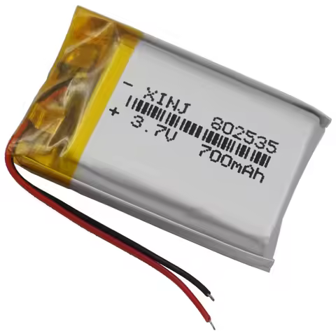 3.7V 700 mAh 2.59Wh 802535 Rechargeable Polymer Li Lithium Lipo Battery For GPS DashCam MP4 E-Book D