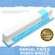 DIY A4 Punching 30-Hole Manual Paper Punch Binder (Max 5 sheets)