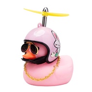 【Expert Recommended】 Car Ornament Motorcycle Bike Duck Black Rubber Duck Car Dashboard Decoration wi