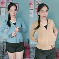 WOMEN'S SUNSCREENJacket THICK ELASTIC/ 4 POCKETS WITH FINGERS