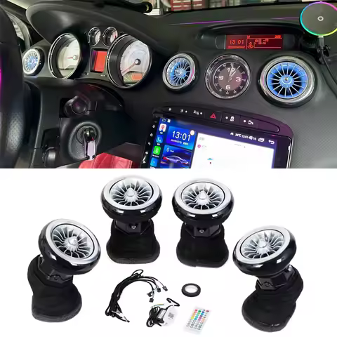 For Peugeot 308 SW 2009-2012 Peugeot 408 RCZ LED Front Dashboard AC Air Condition Vent Outlet Turbo 