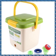 (CSID) 12L Compost Bin Recycle Composter Aerated Compost Bin PP Organic Homemade Trash Can Bucket Ki
