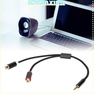 ICVMAX1RU Stereo Sound Cable, Gold Plated Plug 2 Way Transmission 3.5mm Male to 2RCA Female Cable, P