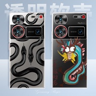 Fortune Dragon For Nubia Z60 Ultra Phone Case Z60 Ultra Transparent Full Coverage Ultra-thin Gaming 