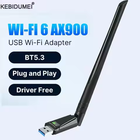 AX900 USB WiFi 6 Bluetooth 5.3 Adapter 2 in 1 Dongle Dual Band 2.4G&5GHz USB WiFi Network Wireless W