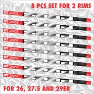 MTB Rim decals replacement set for DT Swiss 533 D Pinned Endure Rim - 8 pcs set for 2 rims