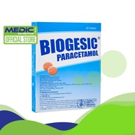 [Bundle of 6] Biogesic Paracetamol 500Mg Tablet - By Medic Drugstore