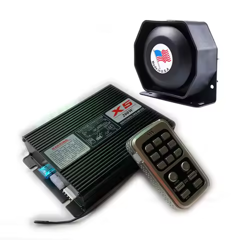 200W 400W Car motorcycle siren remote control megaphone siren siren X5 high-power horn opening speak
