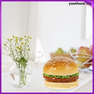 Burger Fake Figurine Simulation Hamburger Replic PU Prop Food Realistic Meat Brger  yuanhaoz