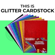[Artify] Glitter Board or Glitter Cardstock Bright Colors Gold Silver Glitters Cardstock