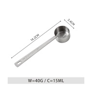 Vision 15/30ml Stainless Steel Premium Coffee Scoop Measuring Tablespoon Kitchen Scooper with Long H