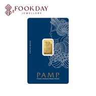FOOKDAY 999.9 1g PAMP Suisse Gold Bar Lady Fortuna (With Veriscan®) 足金999.9金条Emas 999.9 Gold Bar Jon