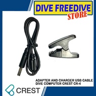 Interface Charger USB Cable Set Dive Comp Computer Crest CR-4 w/ Dock Charging Cable Clamp Diving Wa