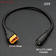 1PC 1.5 γ‘ 30CM XT60 Male/Female Connector To DC5521 DC5525 Power Cable Adaptor For Car Battery Charg