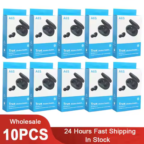 Bluetooth Earphone A6S Sport Wireless Headphones Stereo Headset TWS Earbuds with Microphone for Ipho