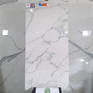 Granit Roman Grande 60x120 dBlair Arabescato putih corak abu glossy Grade A Original