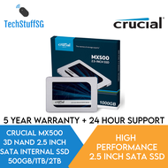 [Lowest in SG] Crucial MX500 SSD 500GB / 1TB / 2TB Internal SATA 3D NAND 2.5 Inch SSD Solid State Drive ( 5 Years Warranty )