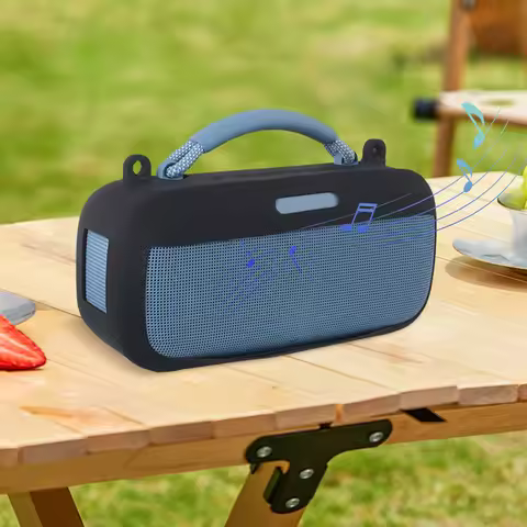 Silicone Cover Case Protective Skin Sleeve with Shoulder Strap Portable Speaker Case for Bose SoundL
