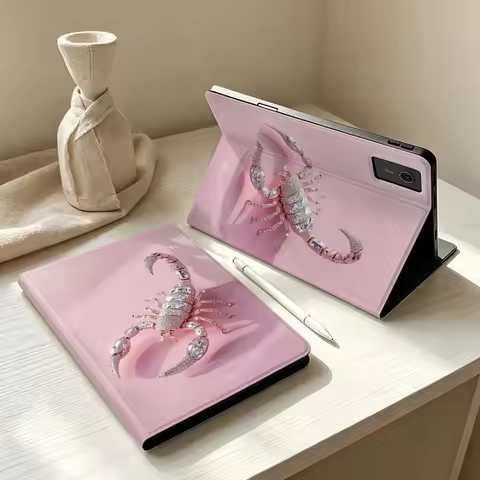 Luxury Scorpion Pattern For Lenovo Xiaoxin Lenovo Tab Pad Pro Plus P12 P11 M10 Soft Pen Tray Tablet 