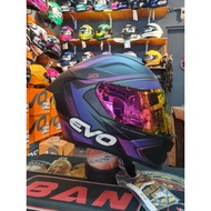 EVO GT-Pro Renegade One Violet Full Face Dual Visor Helmet With Free Clear Lens