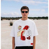 UHAND T-SHIRT BOXY HOPELESS ROMANTIC OVERSIZE BOXY COTTON 20'S T-SHIRT