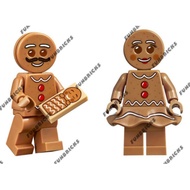 ~ FB ~ Lego Creator Gingerbread Man Minifigure HOL169 & Woman Minifigure HOL168 with Baby 10267