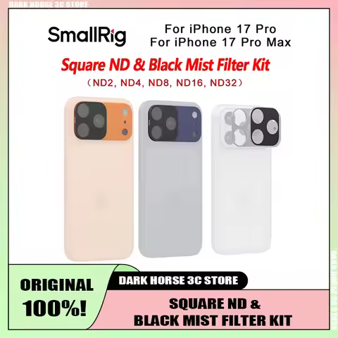 SmallRig Square ND & Black Mist Filter Kit for IPhone 17 Pro/iPhone 17 Pro Max （ND2, ND4, ND8, ND16,