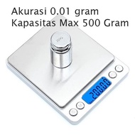 BZ Timbangan Digital Akurasi 0.01 gram Max 500 gram 0,01 0.01g Emas