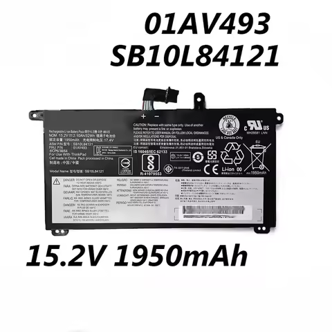 01AV493 SB10L84123 SB10L84121 15.2V 32Wh 1950mAh Laptop Battery For Lenovo ThinkPad T570 T580 P51S P
