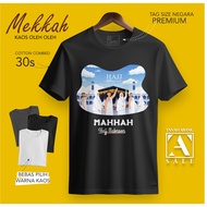 T-SHIRT BY MAKKAH MECCA MADINAH WEAR COUNTRYTAG ASAL COTTON 30S SOUVENIR PREMIUM GIFT