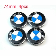 4PCS Genuine BMW Emblem Logo Badge Hub Wheel Rim Center Cap 74mm Set of 4 Cover Car tire logo decora
