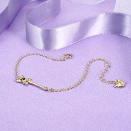 Kuromi20週年王國系列-皇冠酷洛米晶鑽純銀手鍊