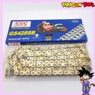 SSS 428 RACING CHAIN(GOLD/PINK/GREEN/ORANGE) RANTAI COLOR SSS