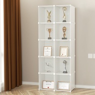Trophy Storage Cabinet Honor Certificate Children Student Medal Book Tidy-up Floor-standing Display 