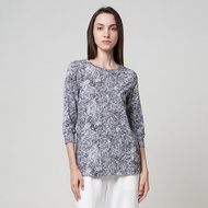 MCB T-Shirt Basic Abstract Print Rena BlackWanita 0230083 T Shirt Woman