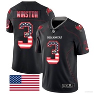 Vic Tampa Bay Buccaneers NFL Football Jersey Winston T Shirt Jersey USA Flag Legend Series Sport Tee a