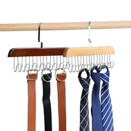 8 Hook Solid Wood Hanger with Non-Slip Design