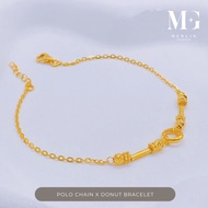 Merlin Goldsmith 22K 916 Gold Polo Chain x Donut Bracelet