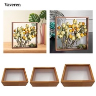 [Vaveren] Shadow Box Frame Photo Frame Memory Box Wooden Pressed Flower Frame for Pictures Awards