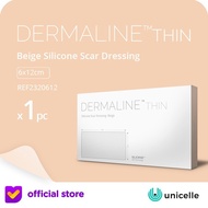 Perawatan Keloid - Dermaline Thin Silicone Scar Sheet 6x12cm - Beige
