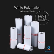 50pc/100pc White polymailer bag / courier bag / mailer bag / posting plastic bag
