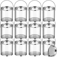 Cylinder Box Cylinder Candy Jar PVC Handle Cylinder Toy Cylinder Cylinder PCS Towel Tinplate Cover 1