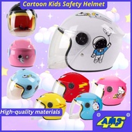 46AMS Cartoon Kids Motorcycle Safety Helmet Half Helmet Topi Keledar Motor Kanak-Kanak Berkarton