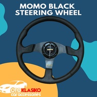 MOMO STEERING WHEEL BLACK 13.5 INCHES