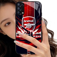 O-1 Arsenal tempered Glass Phone Case OPPO Reno 4 A15S A91 3 6Z 5 6 A15 F15 5G