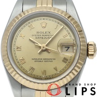 勞力士 Datejust 女士腕錶 69173(R)，附原廠錶盒、國際保固卡，18K 黃金/不鏽鋼材質，香檳色顏色，已翻新拋光，1988 年款，成色極佳 [二手]