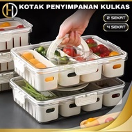 Refrigerator Container Storage Box Divider Food Container Fruit Vegetable Kitchen Spices