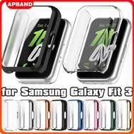 TPU Case for Samsung Galaxy Fit 3 Soft Screen Protector Cover Samsung Fit 3 Smartwatch Bumper With F
