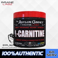 Insane Labz Asylum Cabinet L-Carnitine Powder(60Servings) l-carnitine,burn fat,fat burner,l-carnitin